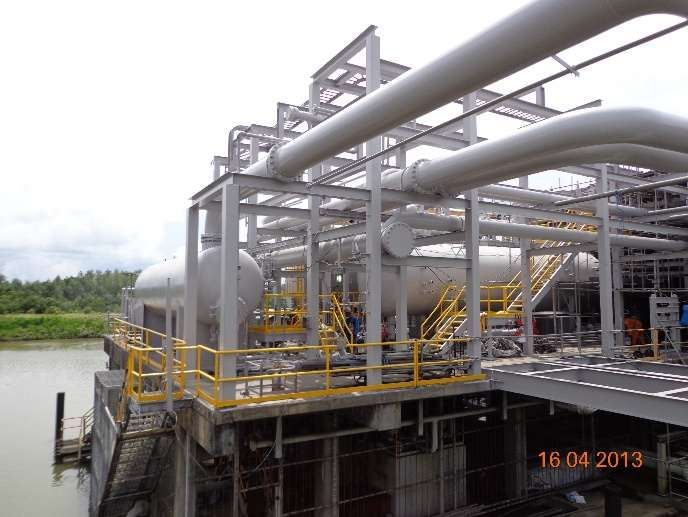 Separator vessels and process piping